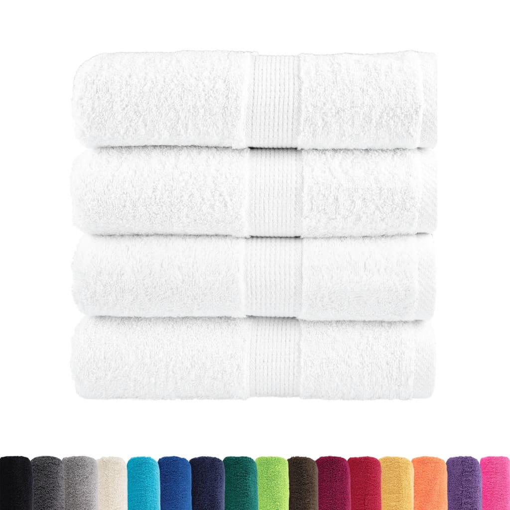 4 db prémium solund mosdótörölköző fehér 30 x 30 cm 600 g/m²