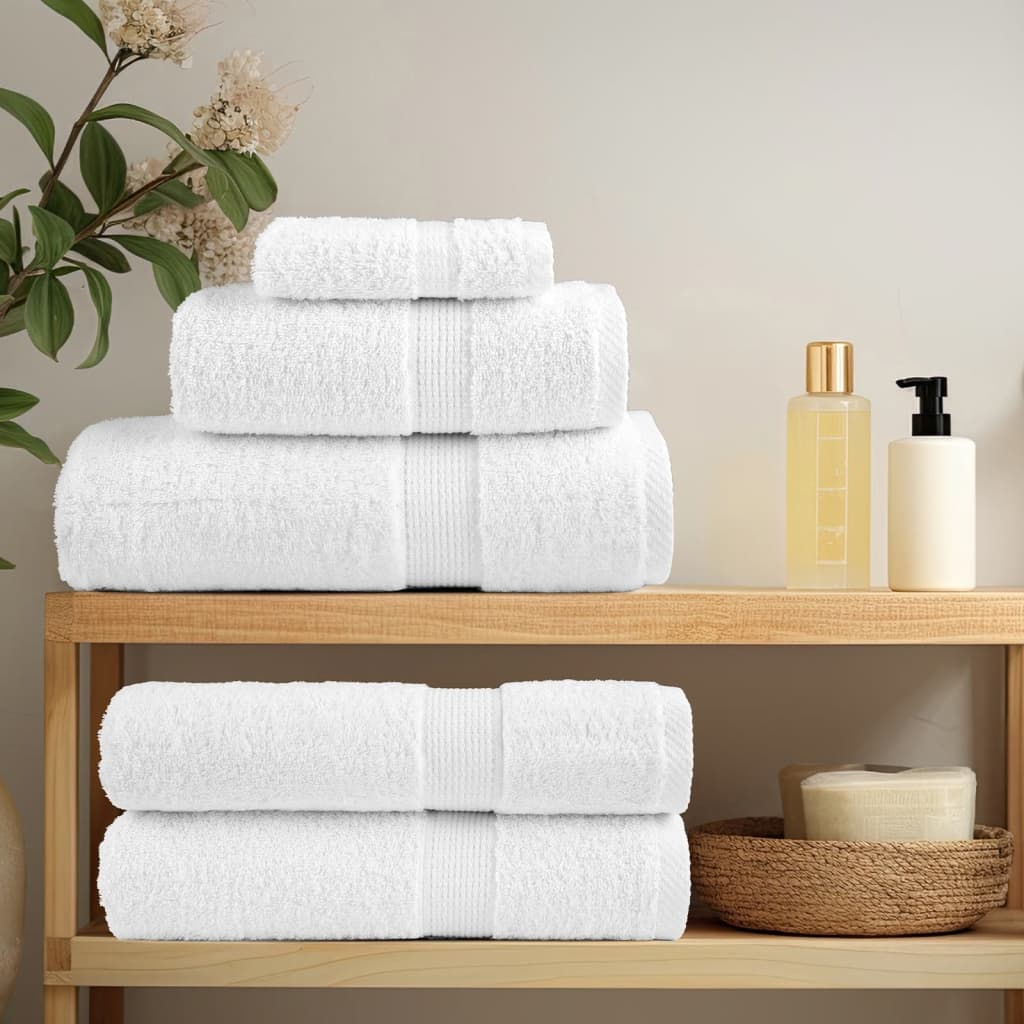 4 db prémium fürdőlepedő solund fehér 70 x 140 cm 600 g/m²