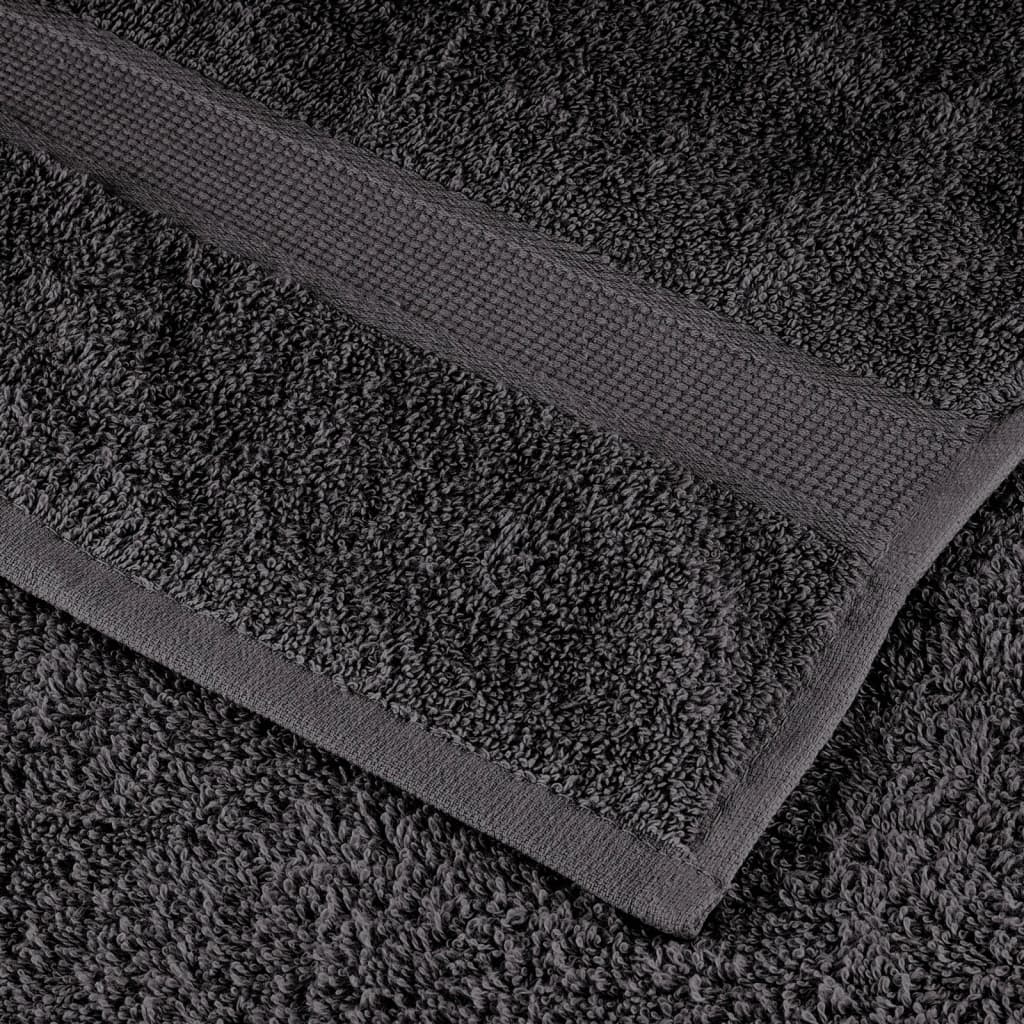 Prémium fürdőlepedők solund 10 db antracitszürke 70 x 140 cm 600 g/m²
