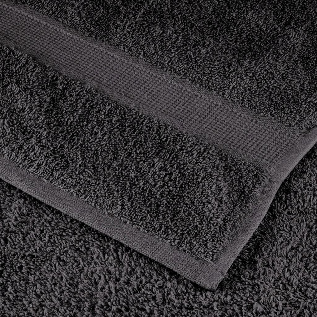 2 db prémium solund törölköző antracitszürke 100 x 200 cm 600 g/m²