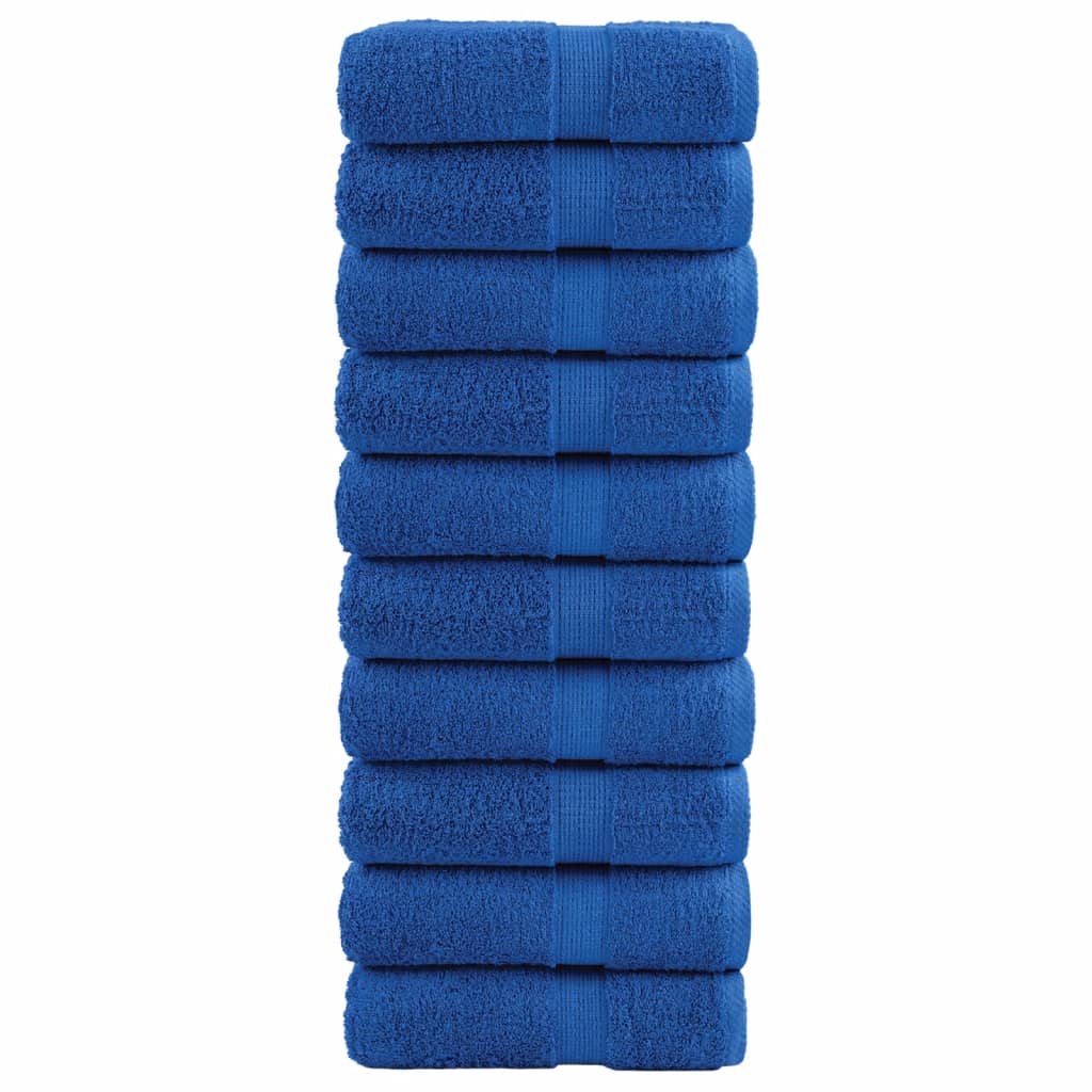 10 db prémium vendégtörölköző solund kék 30 x 50 cm 600 g/m²