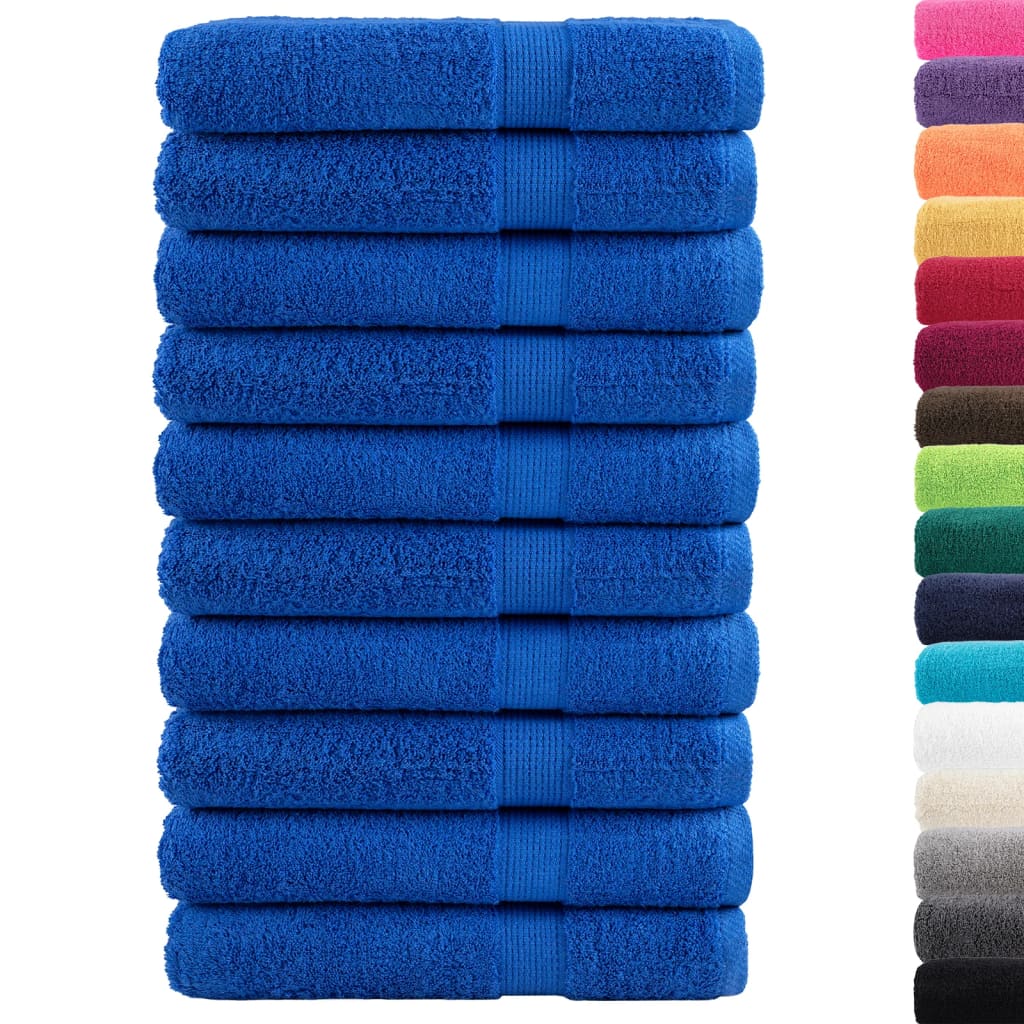 Prémium szaunatörölközők solund 10 db kék 80 x 200 cm 600 g/m²