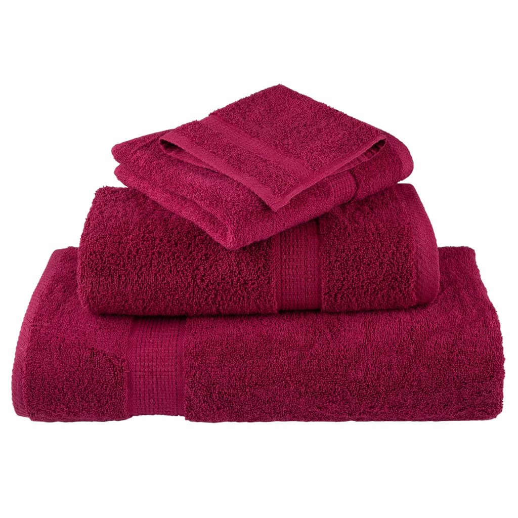 4 db prémium solund mosdótörlő bordó 30 x 30 cm 600 g/m²