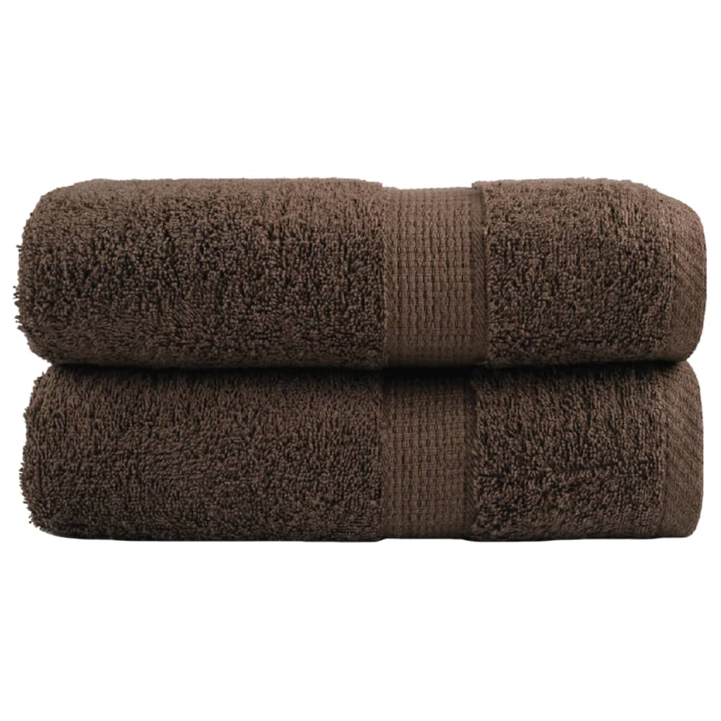 Prémium mosdótörölköző solund 2 db barna 30 x 30 cm 600 g/m²