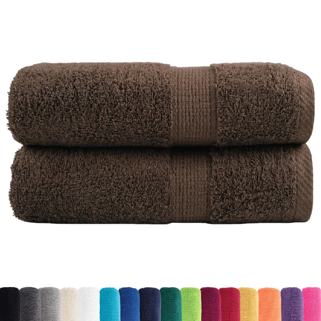 Prémium mosdótörölköző solund 2 db barna 30 x 30 cm 600 g/m²