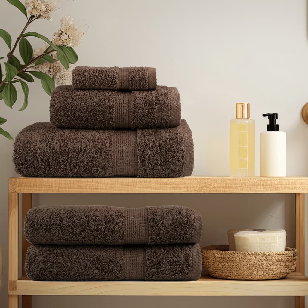 Prémium kéztörlő solund 10 db barna 50 x 100 cm 600 g/m²