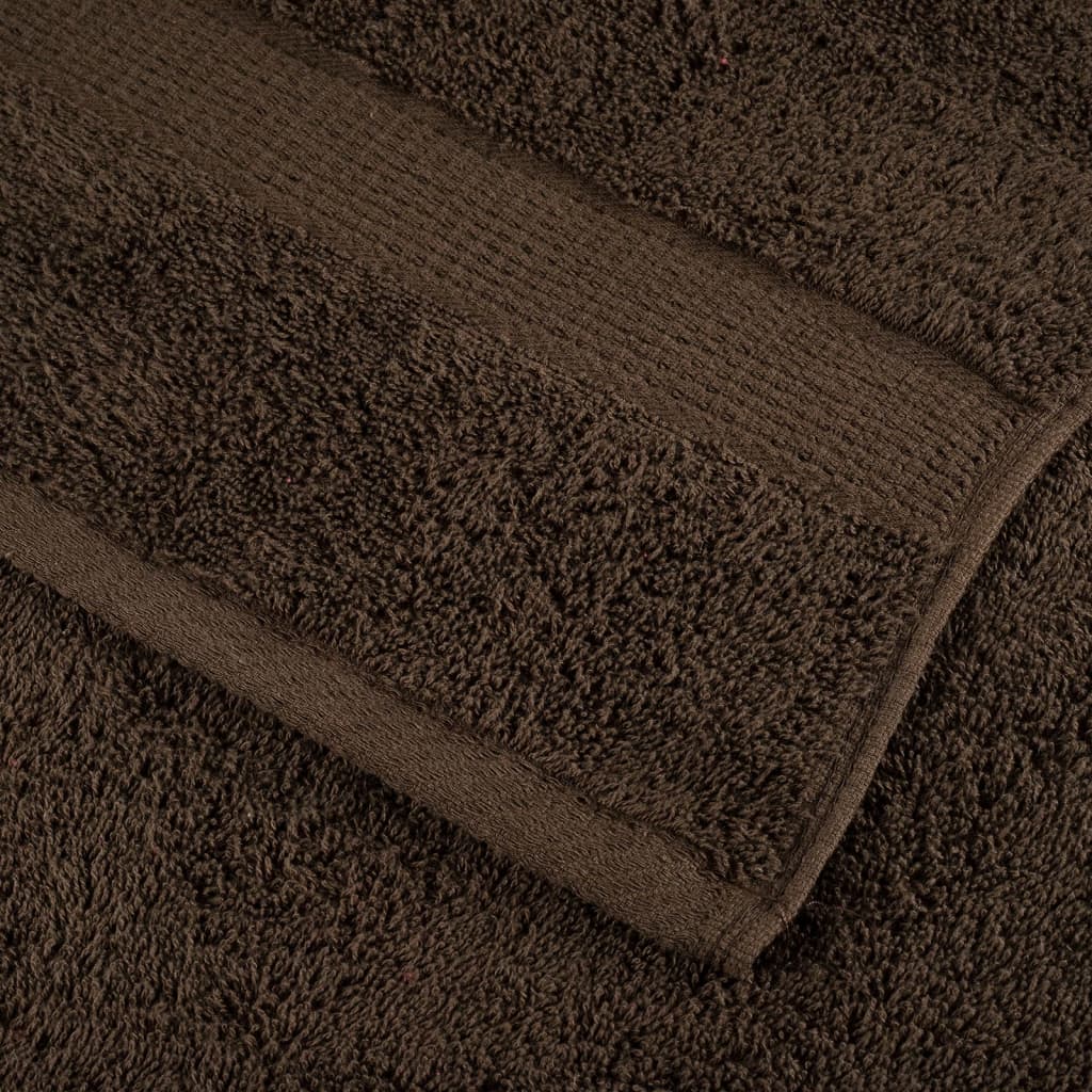 4 db prémium fürdőlepedő solund barna színben 100 x 150 cm 600 g/m²