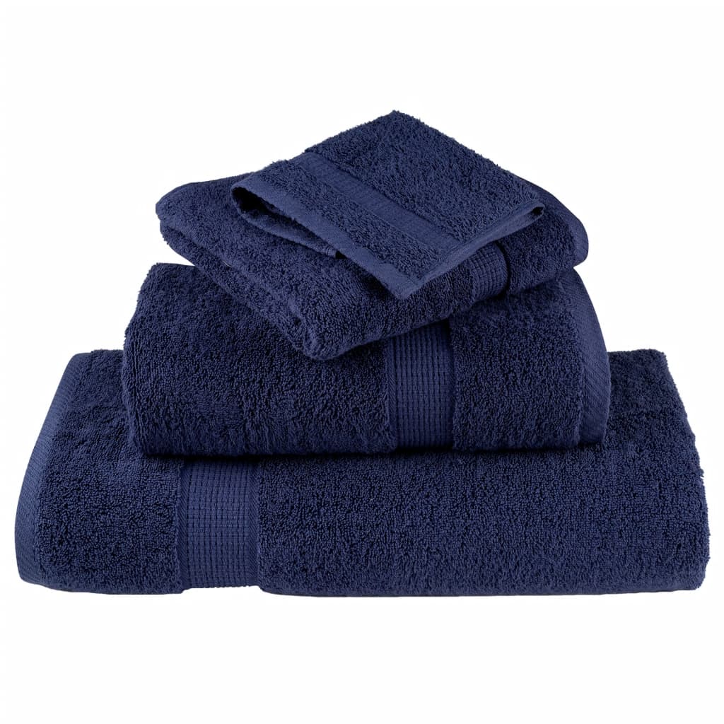 10 db prémium vendégtörölköző solund sötétkék 30 x 50 cm 600 g/m²