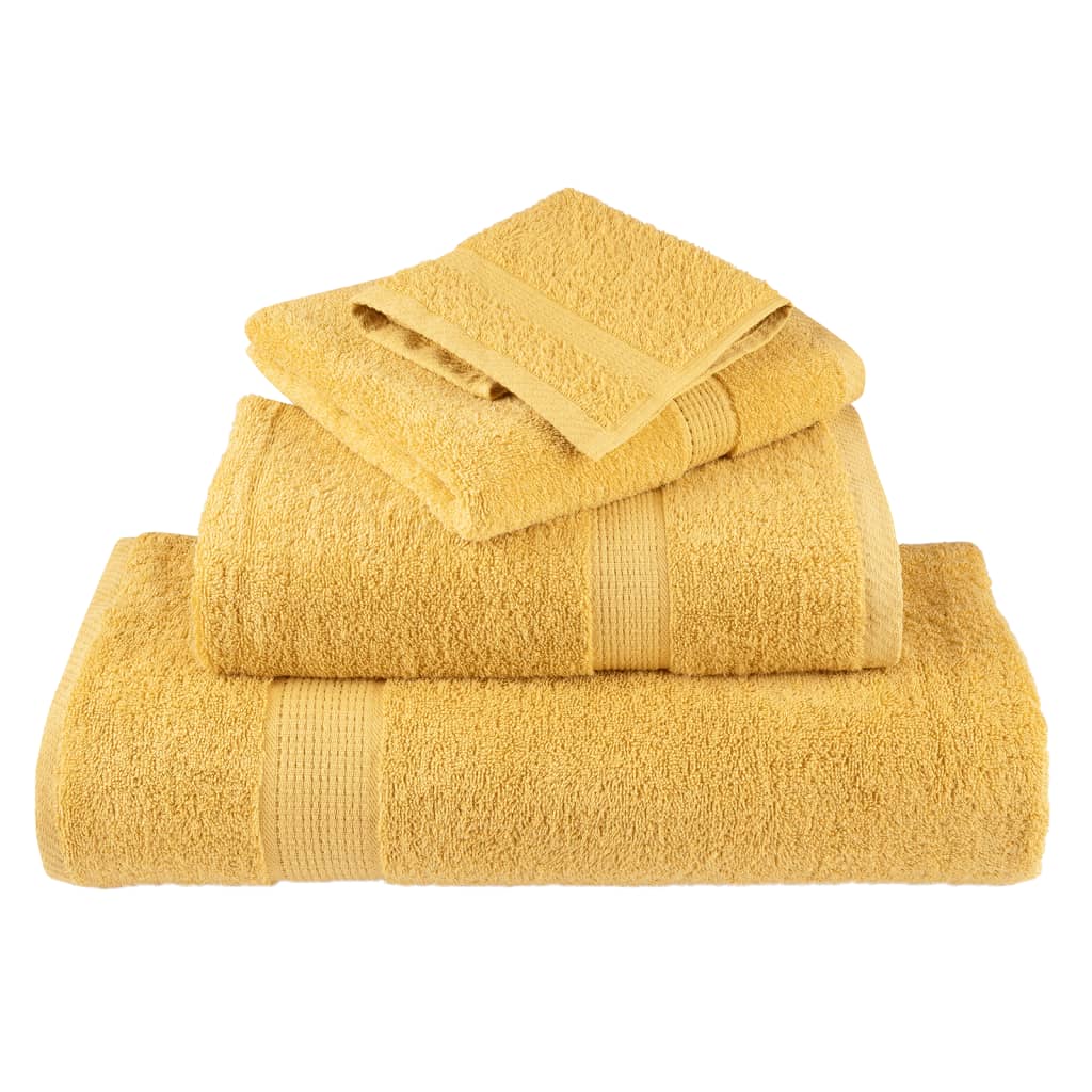 4 db prémium solund mosdótörölköző arany 30 x 30 cm 600 g/m²