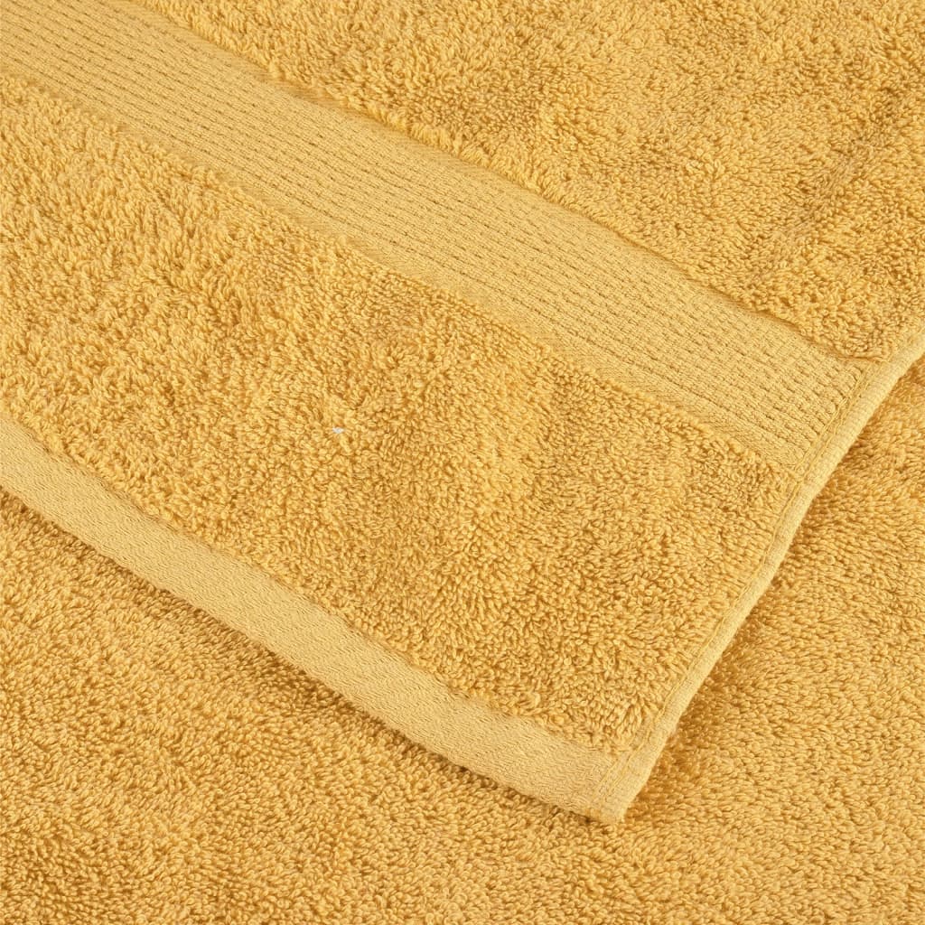 4 db prémium solund mosdótörölköző arany 30 x 30 cm 600 g/m²