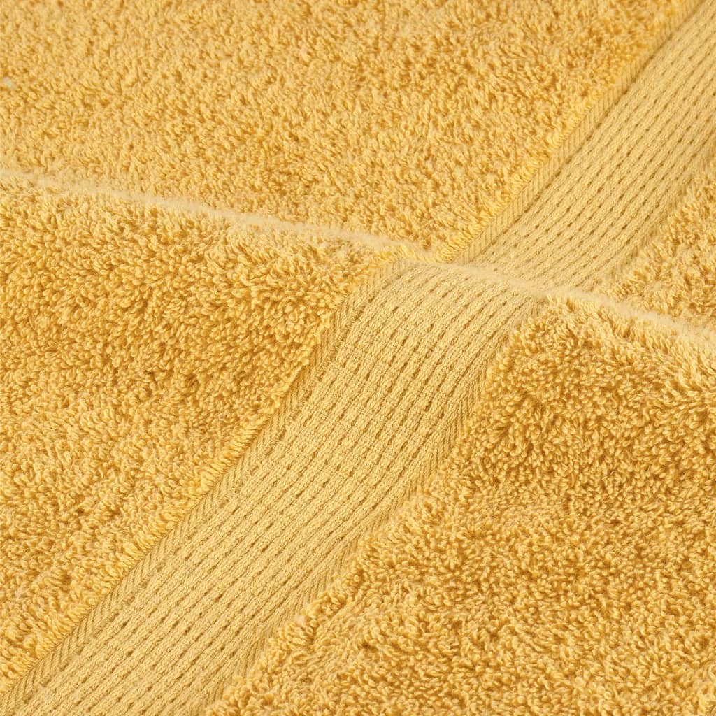 4 db prémium solund mosdótörölköző arany 30 x 30 cm 600 g/m²