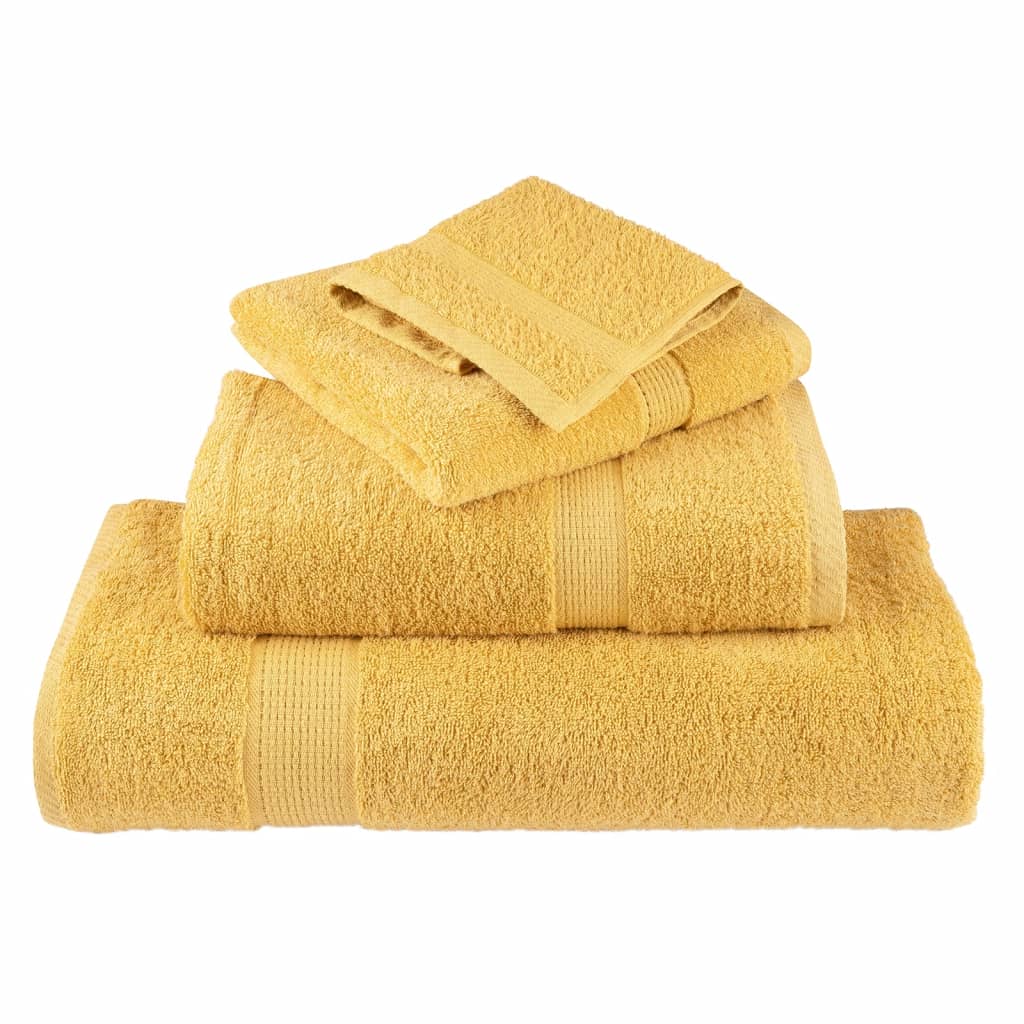 10 db prémium vendégtörölköző solund arany színben 30 x 50 cm 600 g/m²