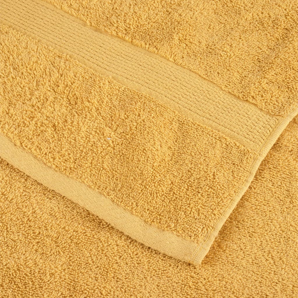 10 db prémium vendégtörölköző solund arany színben 30 x 50 cm 600 g/m²