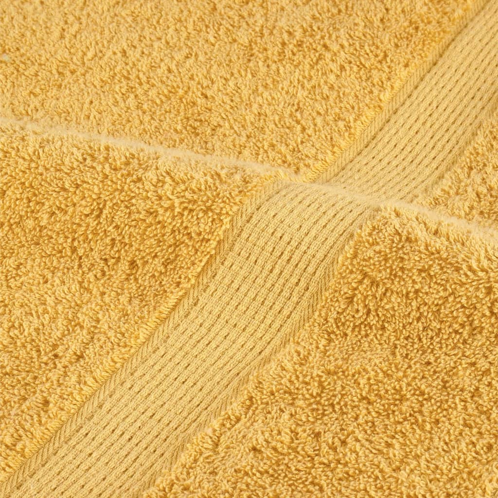 10 db prémium vendégtörölköző solund arany színben 30 x 50 cm 600 g/m²