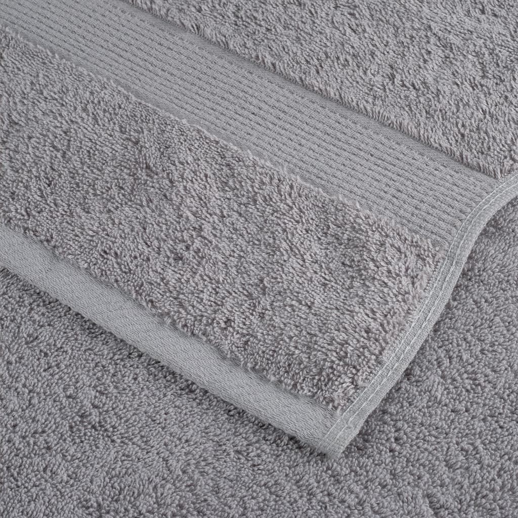 2 db prémium solund kéztörlő szürke 50 x 100 cm 600 g/m²
