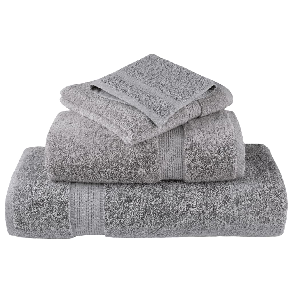 10 db prémium fürdőlepedő solund szürke 70 x 140 cm 600 g/m²