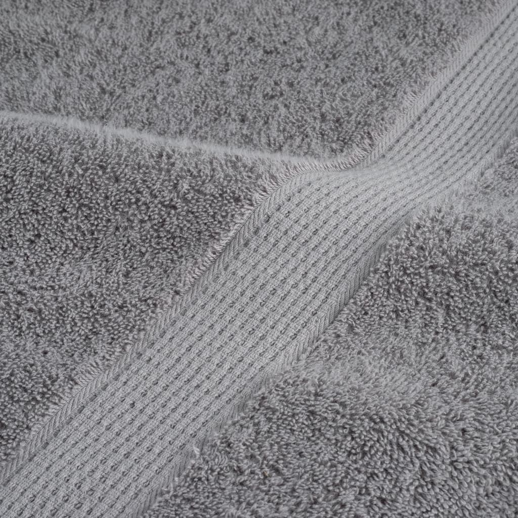 10 db prémium fürdőlepedő solund szürke 70 x 140 cm 600 g/m²