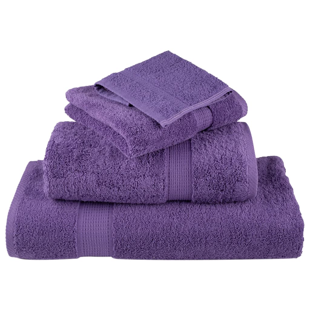 Prémium fürdőlepedők solund 10 db lila 70 x 140 cm 600 g/m²