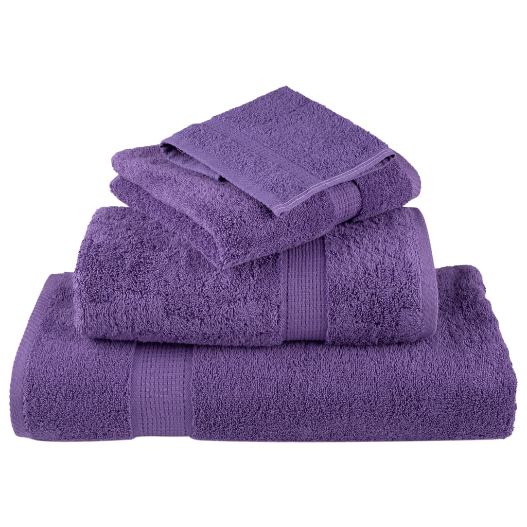 4 db prémium fürdőlepedő solund lila 100 x 150 cm 600 g/m²