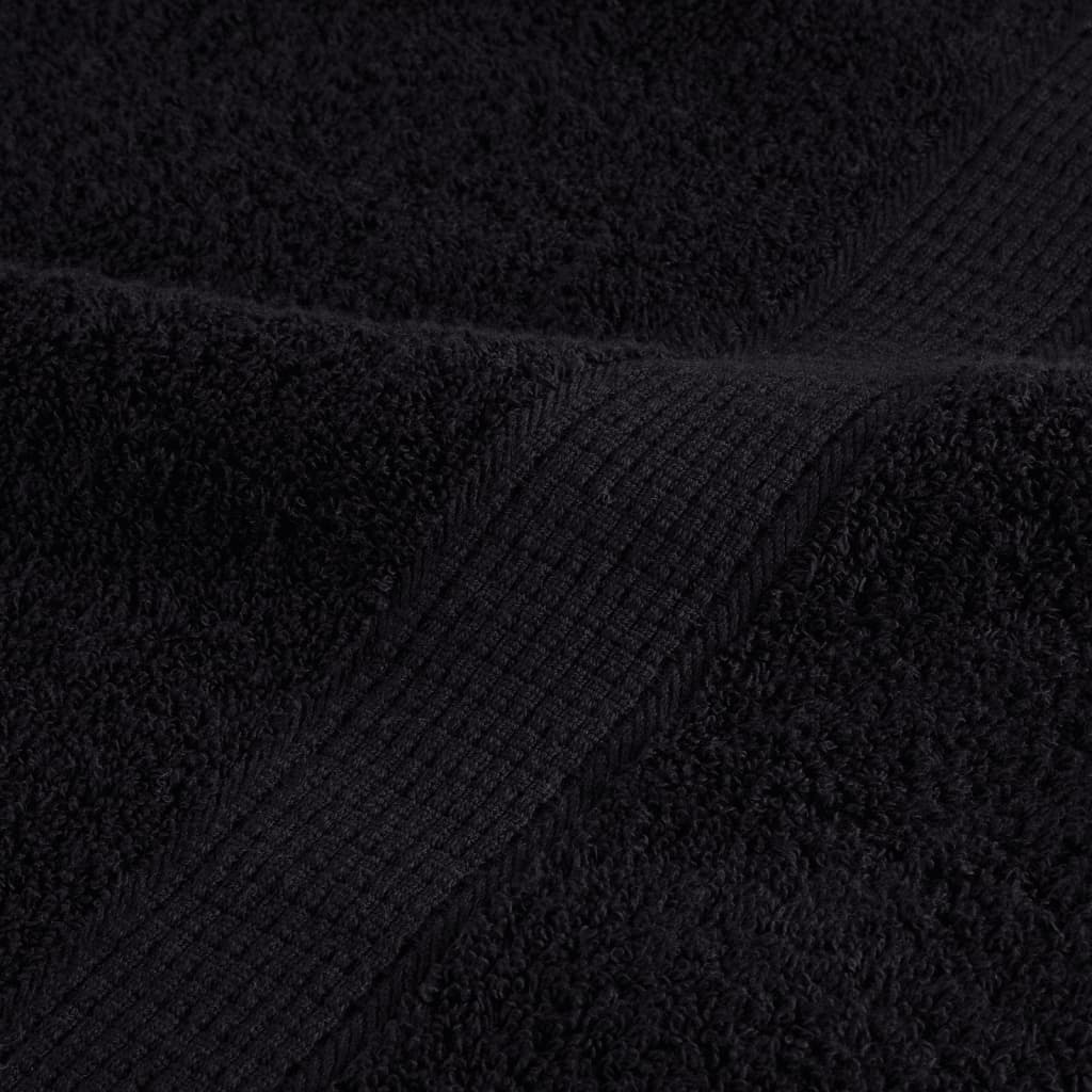 2 db prémium vendégtörölköző solund fekete 30 x 50 cm 600 g/m²