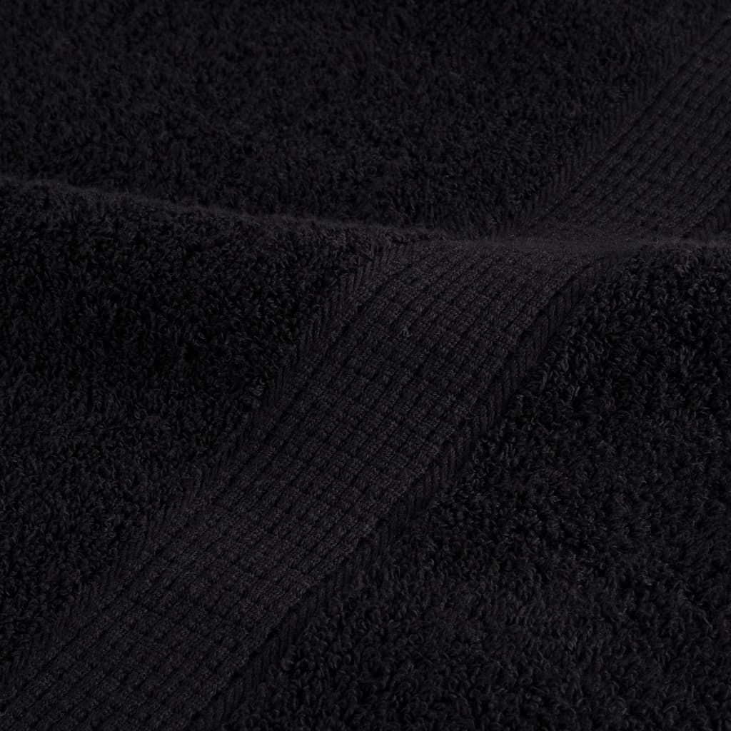 10 db prémium vendégtörölköző solund fekete 30 x 50 cm 600 g/m²