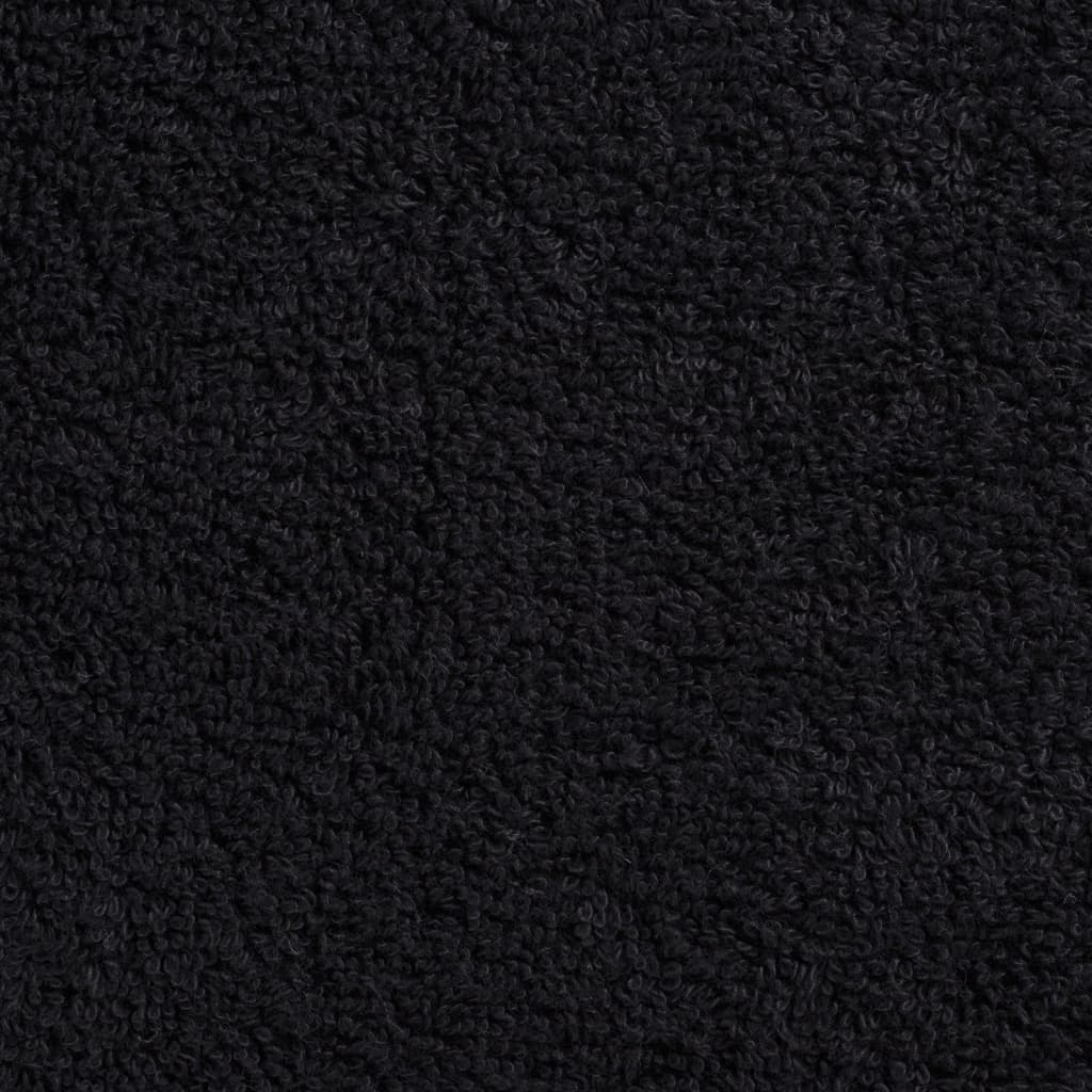 Prémium kéztörlő solund 10 db fekete 50 x 100 cm 600 g/m²