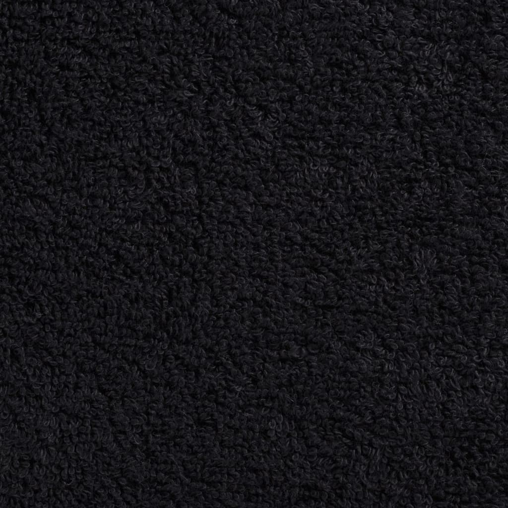 4 db prémium fürdőlepedő solund fekete 70 x 140 cm 600 g/m²
