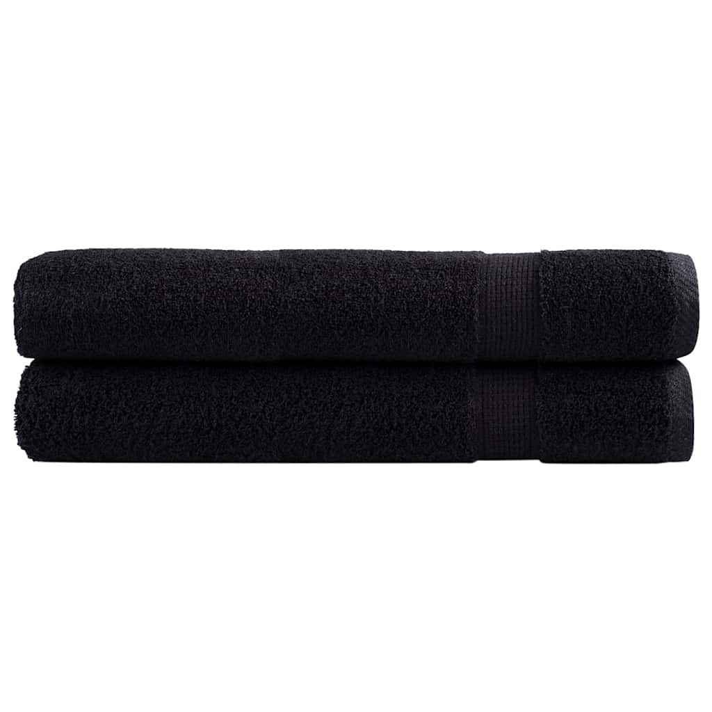 2 db prémium törölköző solund fekete 100 x 200 cm 600 g/m²