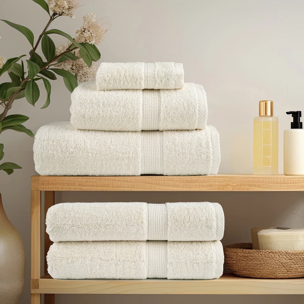 4 db prémium solund mosdótörlő krémszínű 30 x 30 cm 600 g/m²