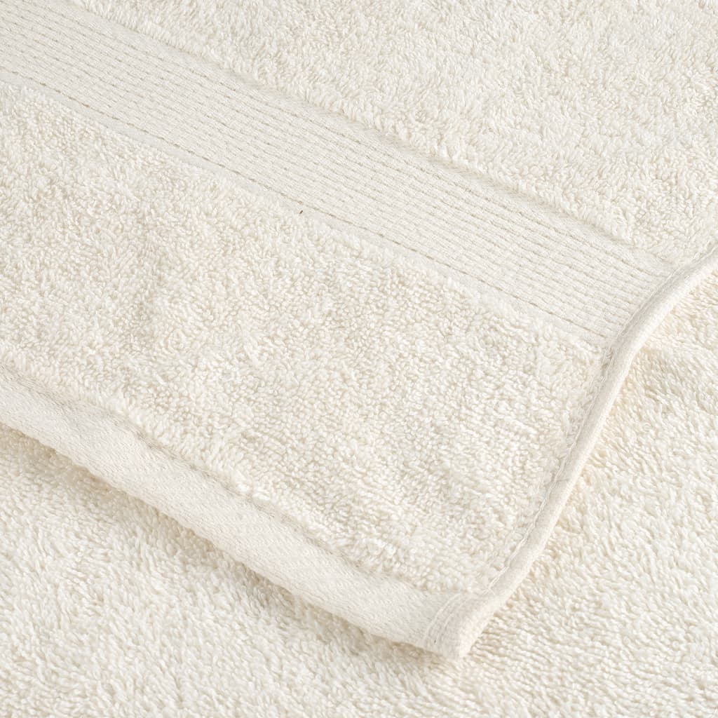 4 db prémium solund fürdőlepedő krémszínű 100 x 150 cm 600 g/m²