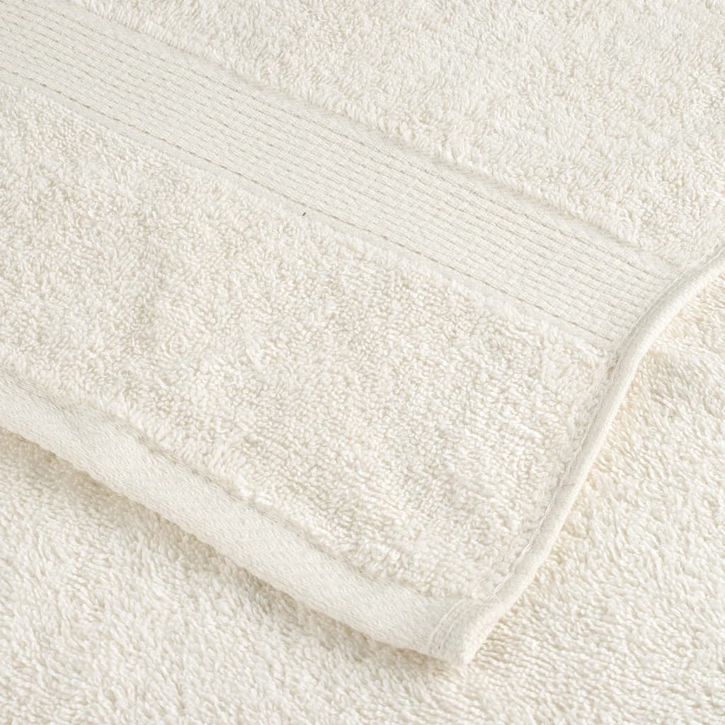 2 db prémium solund törölköző krémszínű 100 x 200 cm 600 g/m²