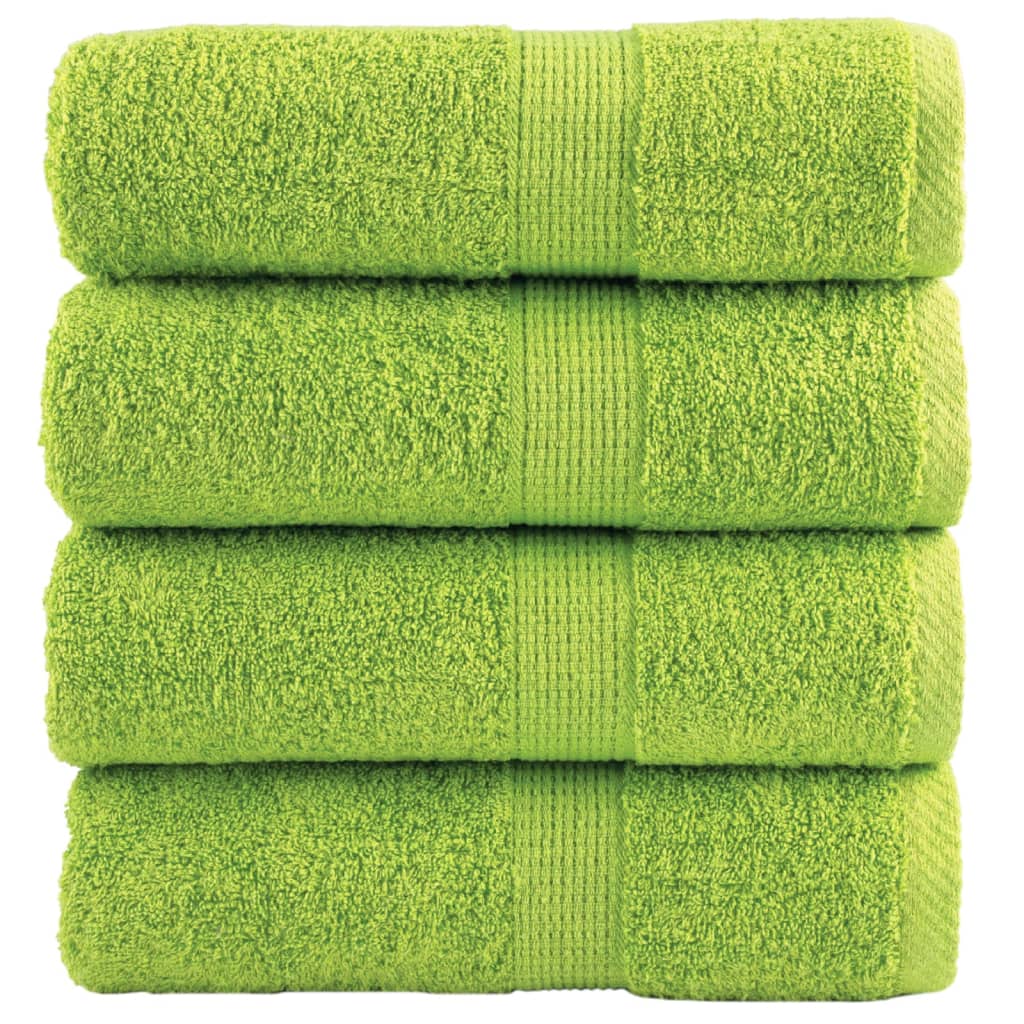 4 db prémium solund mosdótörlő almazöld 30 x 30 cm 600 g/m²