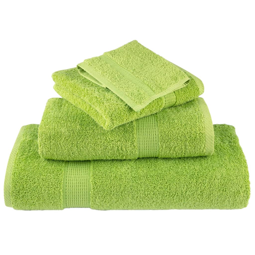Prémium solund mosdótörlőkendők 10 db almazöld 30 x 30 cm 600 g/m²