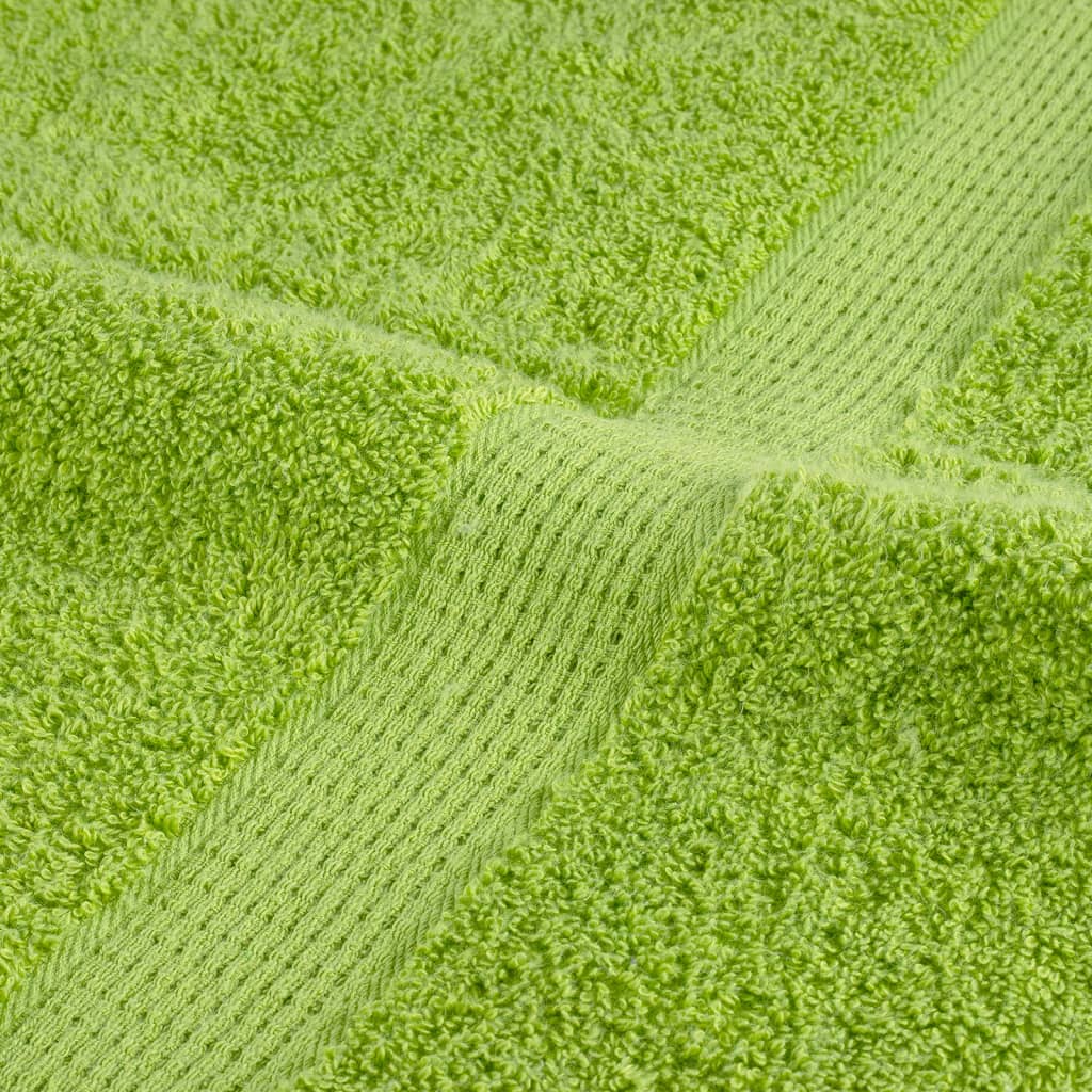 4 db prémium solund fürdőlepedő almazöld 100 x 150 cm 600 g/m²