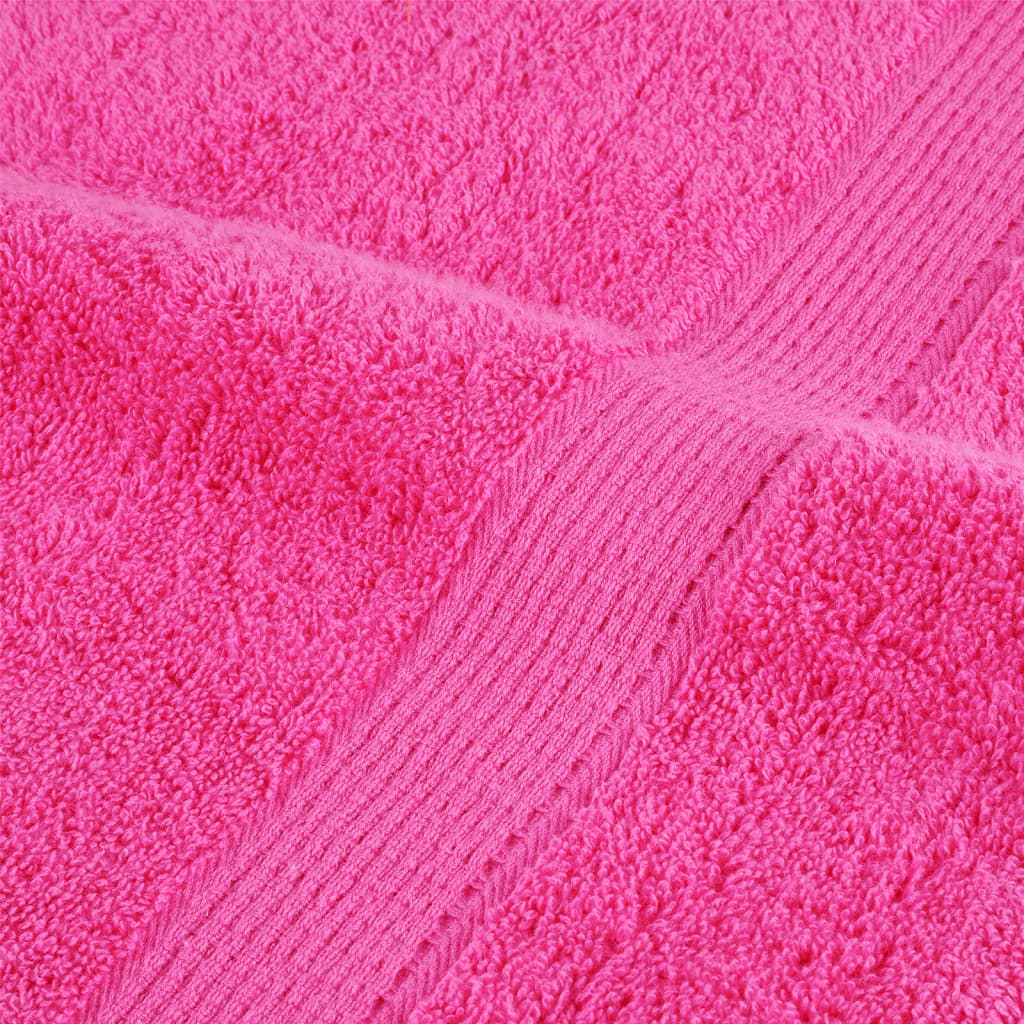 4 db prémium fürdőlepedő solund rózsaszín 100 x 150 cm 600 g/m²