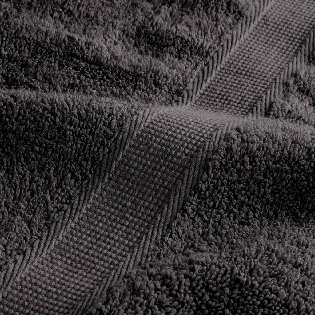 12 db prémium törölközőgarnitúra solund antracitszürke 600 g/m²