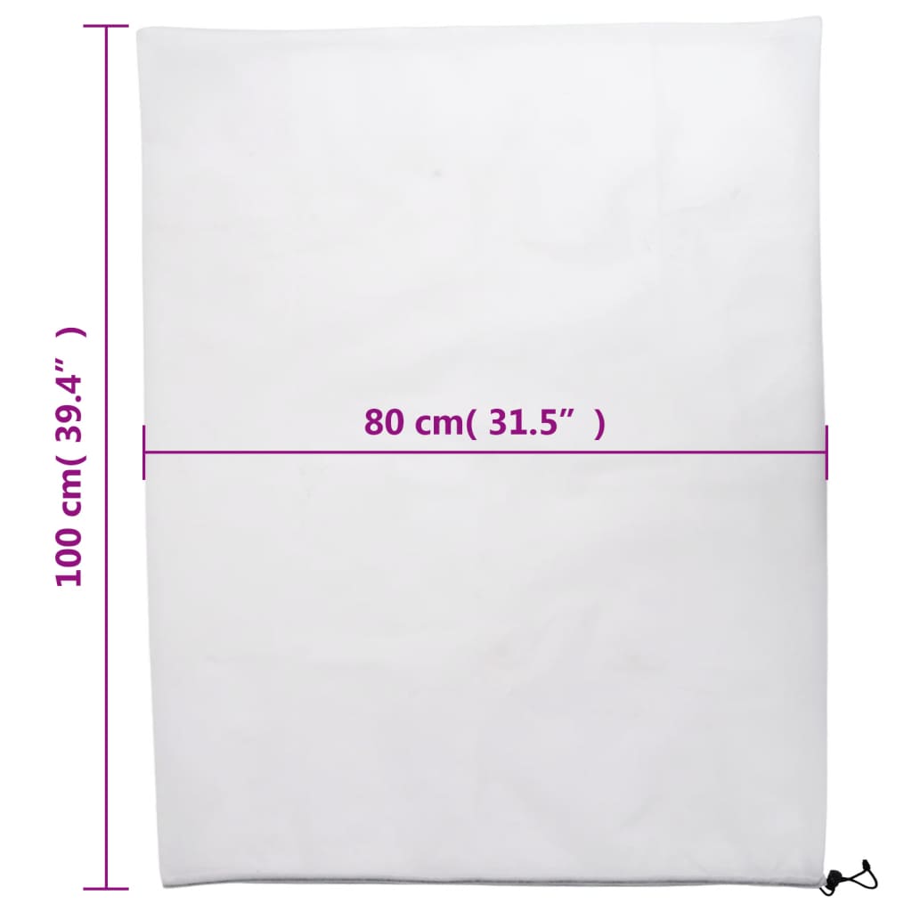 4 db növényvédő huzat zsinórral 70 g/m² 0,8 x 1 m