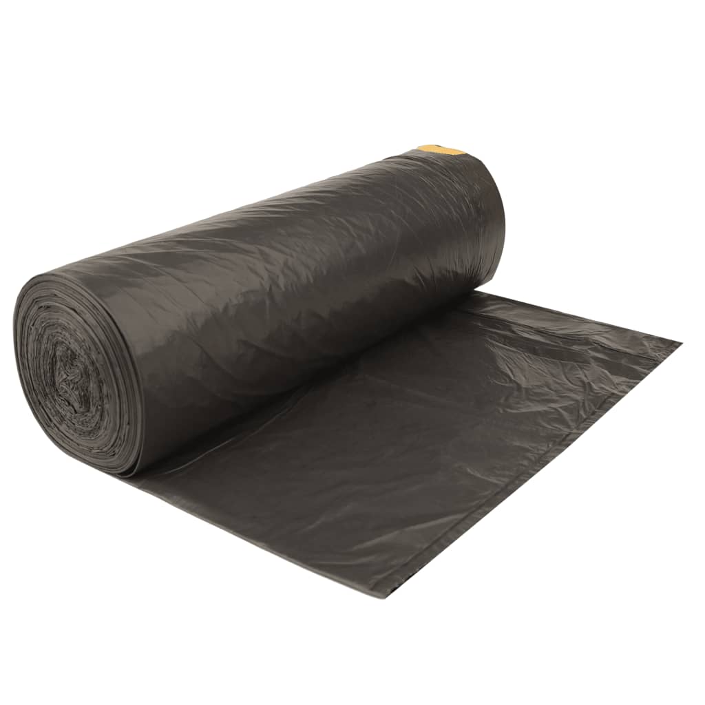 Szemeteszsákok húzózsinórral 250 db fekete 120 l