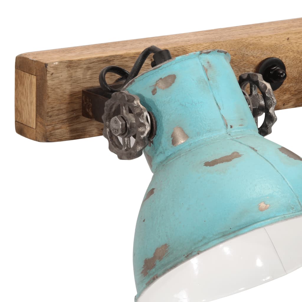 Kopott kék fali lámpa 25 w 90x25 cm e27