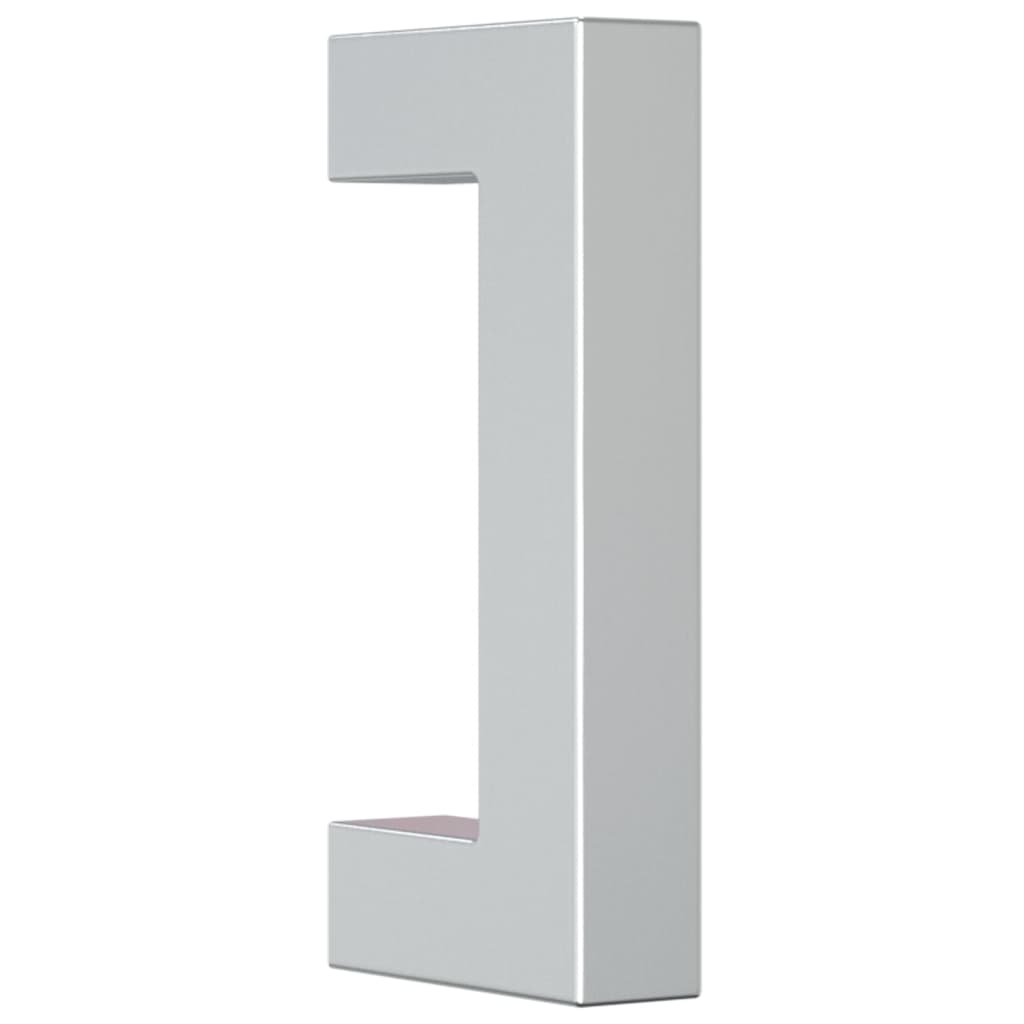 10 db ezüst rozsdamentes acél szekrényfogantyú 64 mm