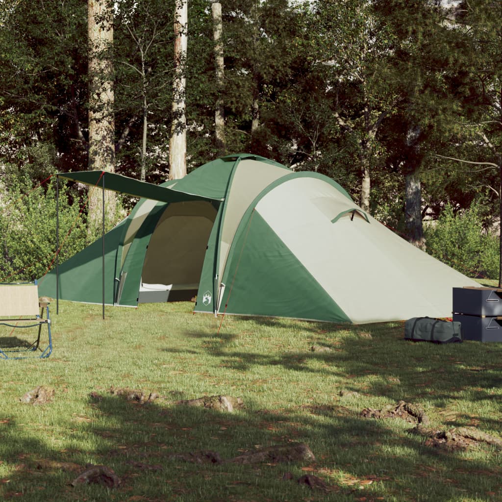 185t taffeta 6-személyes zöld kempingsátor 576x238x193 cm 185t taffeta 6-személyes zöld kempingsátor 576x238x193 cm