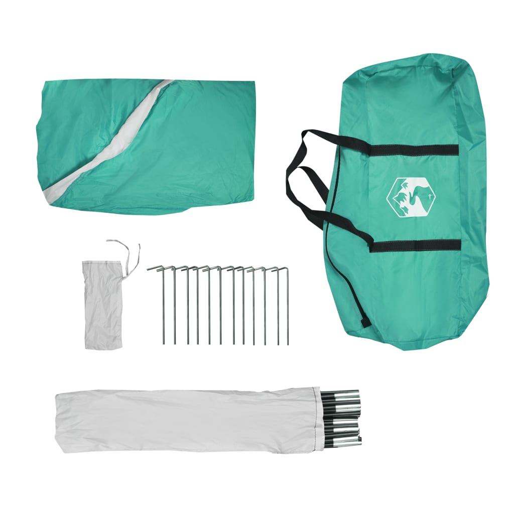 185t zöld taft rendezvénysátor 360 x 360 x 215 cm