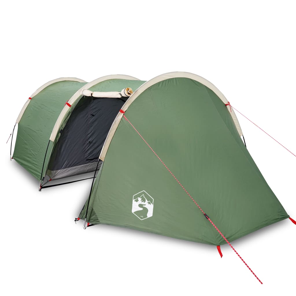 185t taffeta 4-személyes zöld kempingsátor 405x170x106 cm 185t taffeta 4-személyes zöld kempingsátor 405x170x106 cm