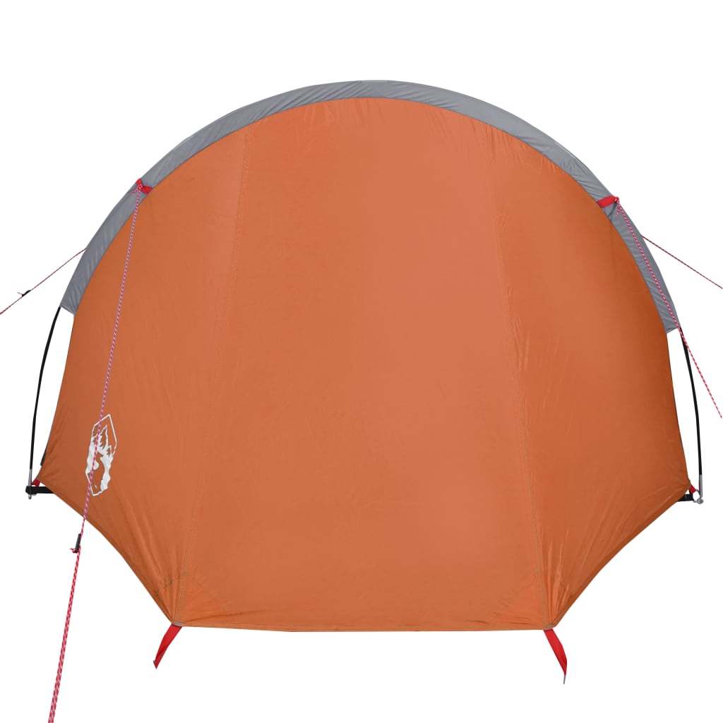 185t taffeta 4-személyes szürke-narancs sátor 405x170x106 cm 185t taffeta 4-személyes szürke-narancs sátor 405x170x106 cm