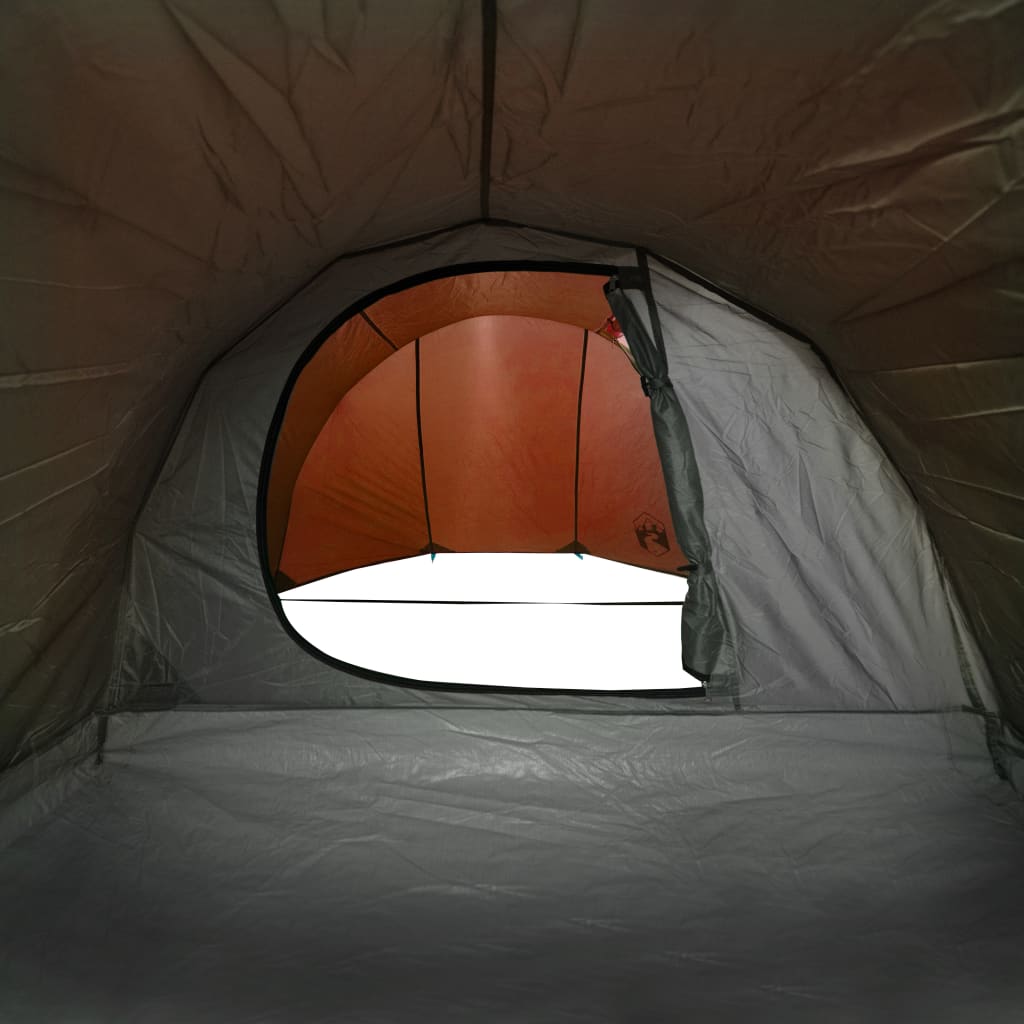 185t taffeta 4-személyes szürke-narancs sátor 405x170x106 cm 185t taffeta 4-személyes szürke-narancs sátor 405x170x106 cm