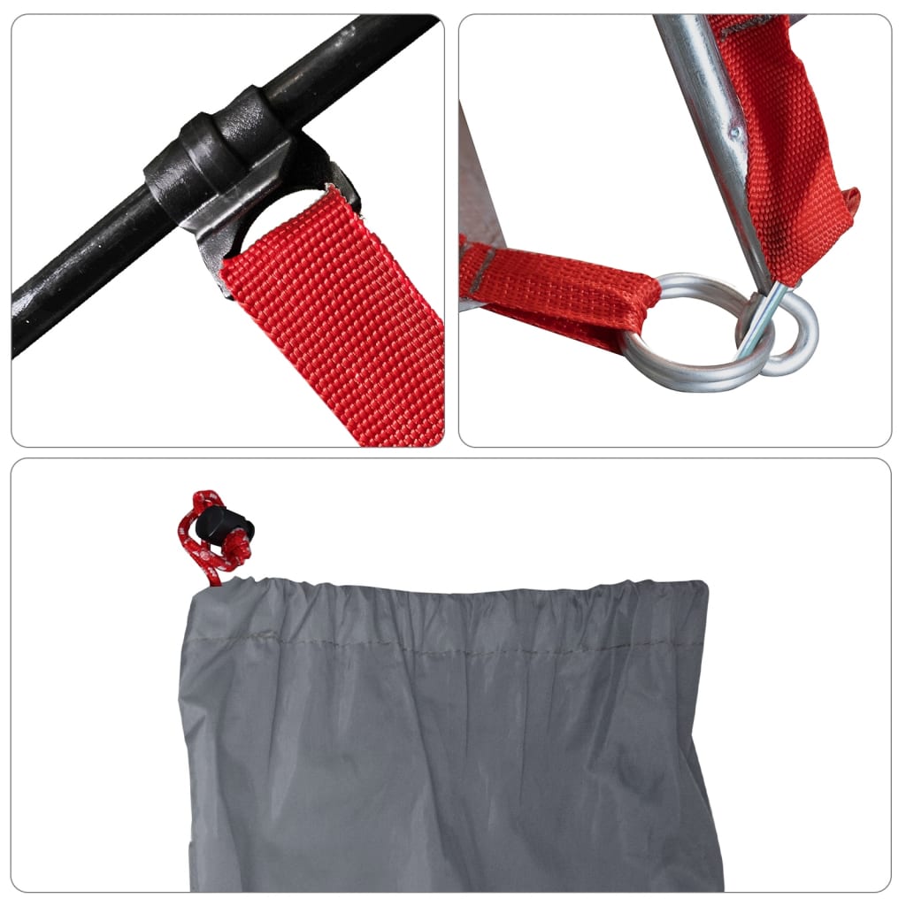 185t taft szürke strandsátor 274 x 178 x 170/148 cm