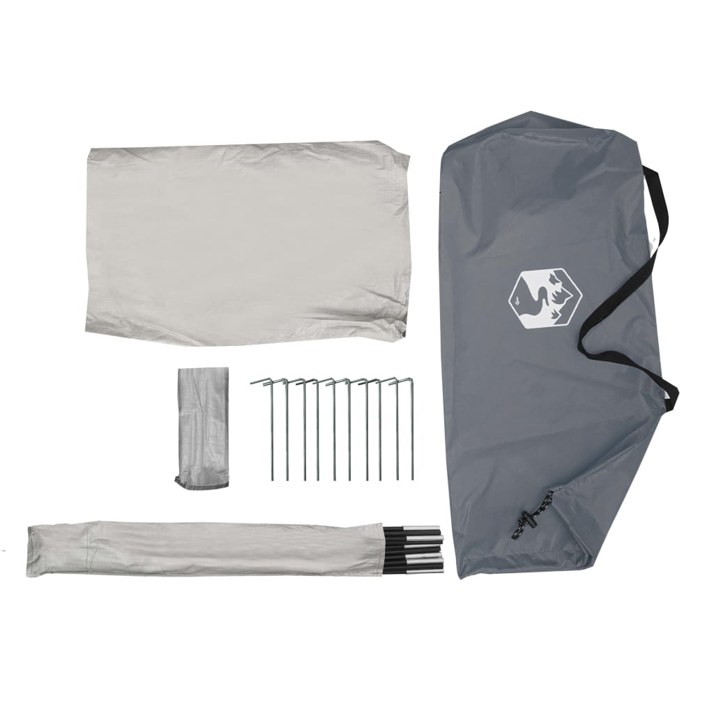 185t taft szürke strandsátor 268x223x125 cm