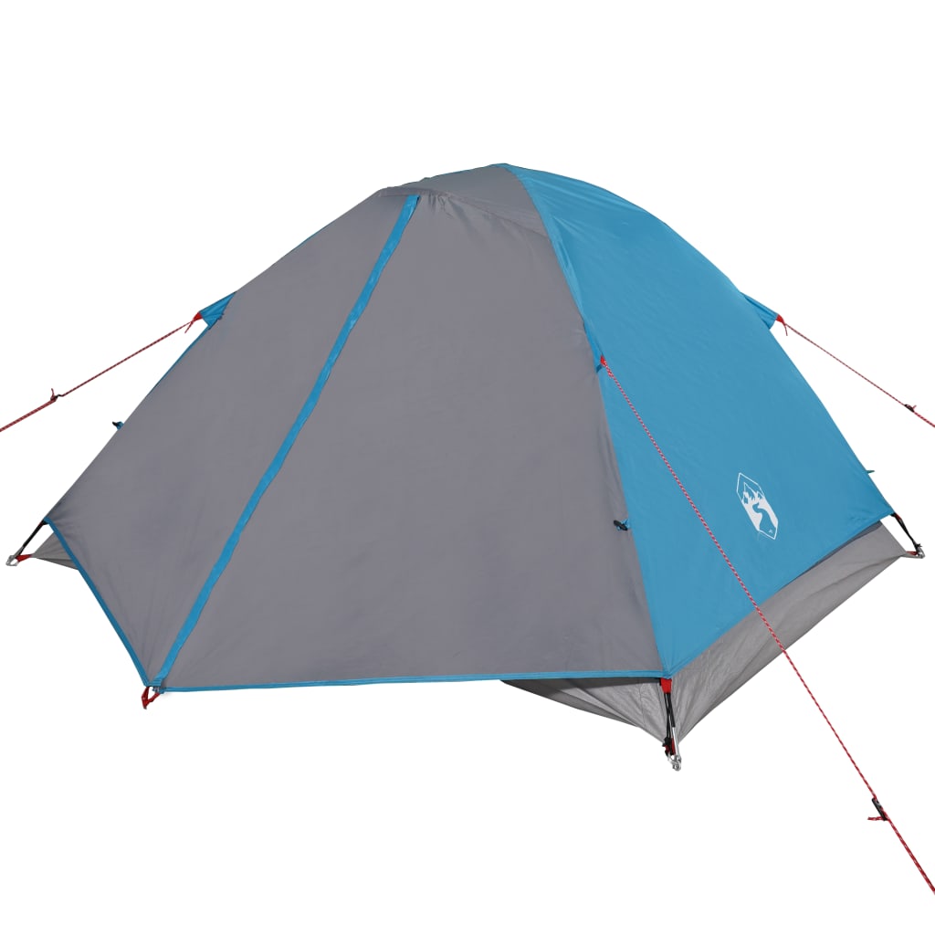 190t taffeta 3-személyes kék kempingsátor 240x217x120 cm
