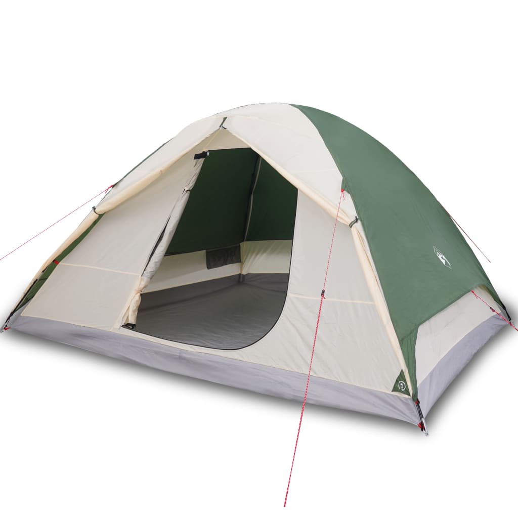 190t taffeta 6-személyes zöld kempingsátor 348x340x190 cm 190t taffeta 6-személyes zöld kempingsátor 348x340x190 cm