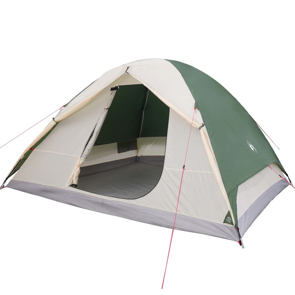 190t taffeta 6-személyes zöld kempingsátor 348x340x190 cm 190t taffeta 6-személyes zöld kempingsátor 348x340x190 cm